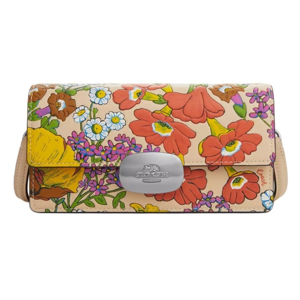 Eliza Small Flap Crossbody With Floral Print